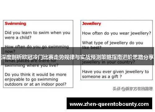 深度剖析欧冠冷门比赛走势规律与实战预测策略指南进阶思路分享